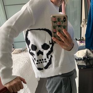 Skull Cashmere 100% cotton cable knit sweater